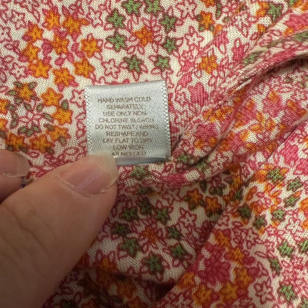 Anthropologie Ric Rac Baby Doll‎ Top Womens XS Brown Floral Lace Y2K Festival - Picture 7 of 11